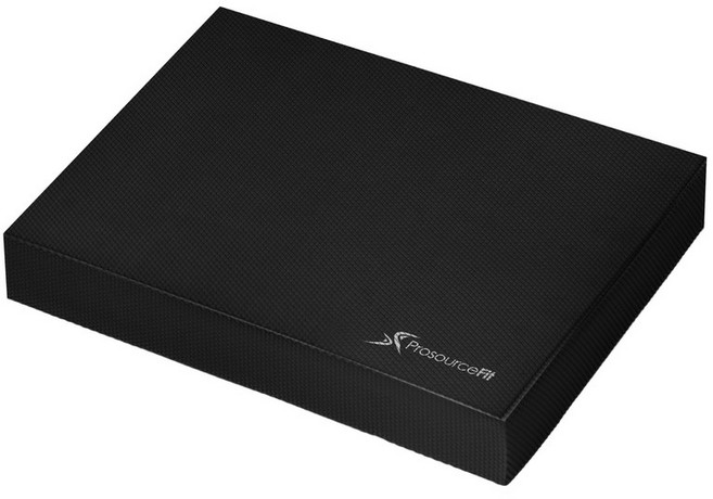 (ProsourceFit) L 39 32 6cm ps-1036-bp-r-black 프로 소스 피트 밸런스 패드 미끄럼, Black - L - (15.5" x 12.75"), 1개