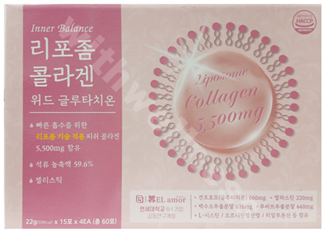 이너밸런스 리포좀 콜라겐 위드 글루타치온 60포, 1개