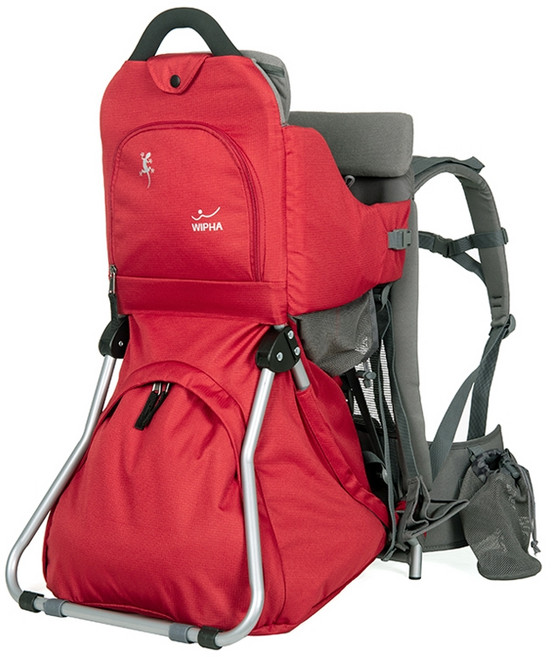 아기업고 등산 아기 야외 캐리어 6개월-4세 가방무게 2.5kg, 레드 6개월~4세