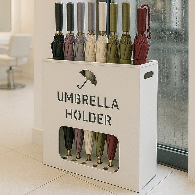 가정용 업소용 우산꽂이 카페 현관 모던 우산꽂이 꽃이 우산보관함, 우산꽂이 소형 12구 골드