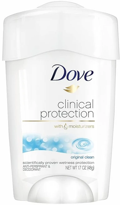 Dove Clinical Protection Antiperspirant Deodorant Original Clean 1.7 oz by Dove, 1개, 1g - 쿠팡