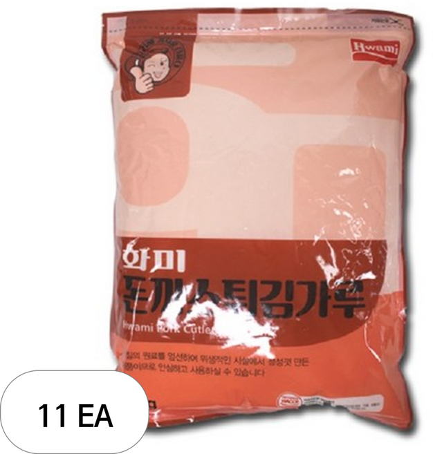 화미 돈까스 튀김가루 베타믹스, 3kg, 11개