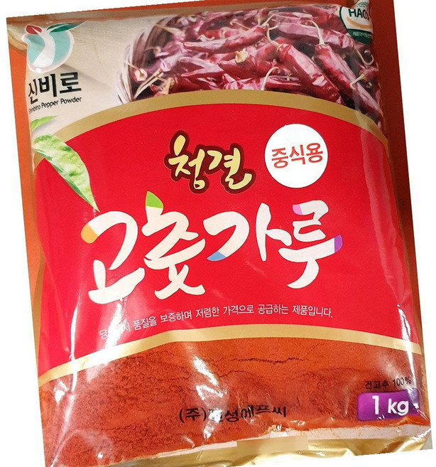신비로 청결 고춧가루 매운맛 특 1kg 10개 / 중식용 고추가루 진성에프씨