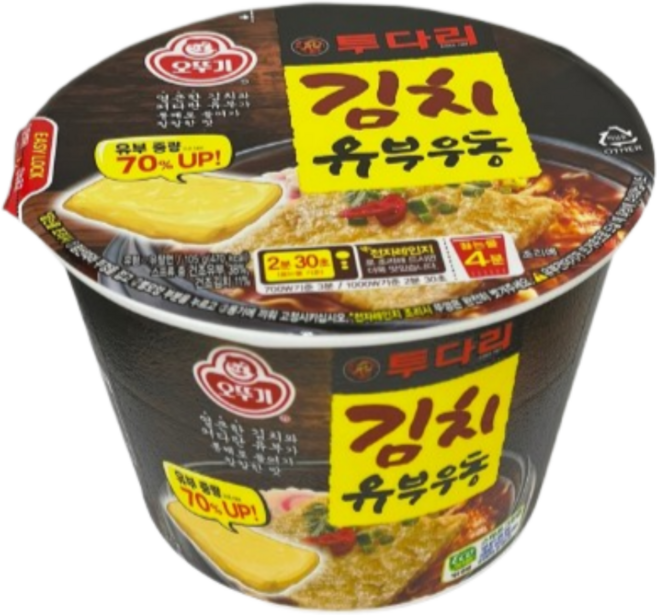 투다리 김치유부우동, 6개