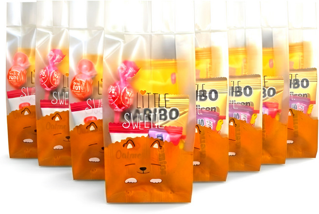 간식세트 [스티커 포함] 어린이집 생일 답례품 학교 학원 교회 단체, 1개, 10