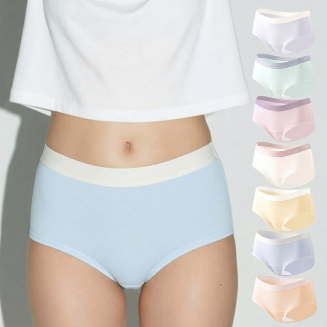 언더랩 여성 순면 팬티 7장