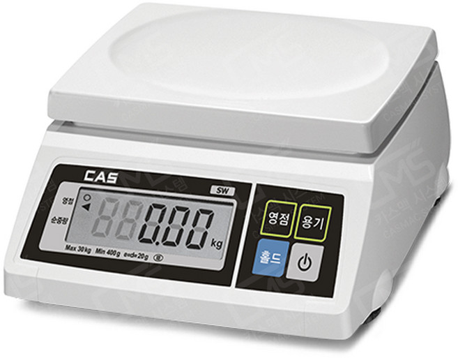 카스 단순중량 전자저울 SW-1S, 30kg, 혼합색상, SW-30