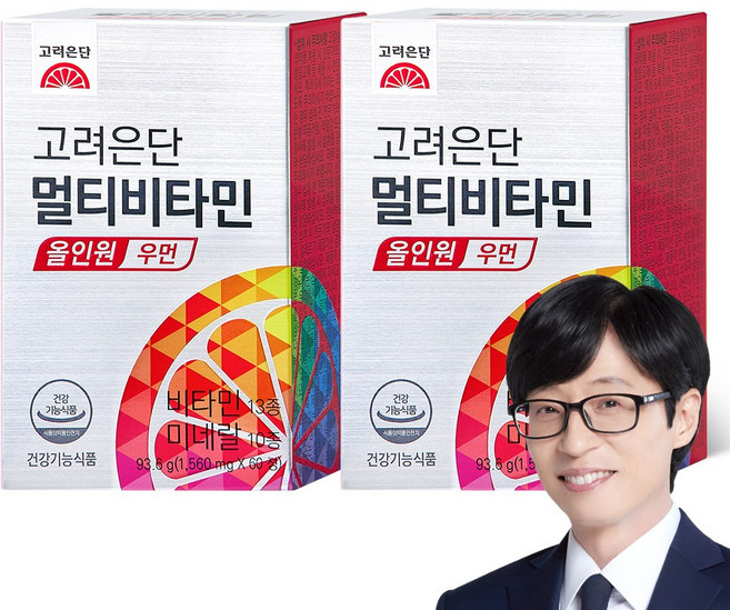 고려은단 멀티비타민 올인원 우먼, 60정, 2개