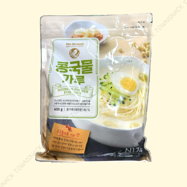 [노브랜드] 콩국물가루 400g 찬물에도 잘 녹는, 2개