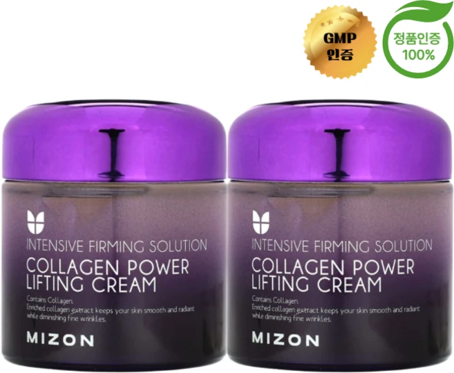 1+1 미즈온 콜라겐 파워 리프팅 크림 75ml, 2개 - 쿠팡