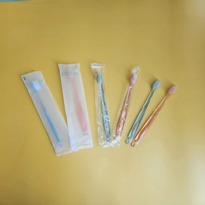 [티슈랜드] 일회용 고급미세모 칫솔 1000 개별포장 (백색/불투명), 1000개, 1세트