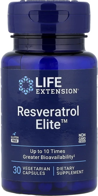 라이프익스텐션 레스베라트롤 엘리트 30 베지캡슐, 100mg 30캡슐(베지캡슐) 3팩, 30정, 3병 - 쿠팡