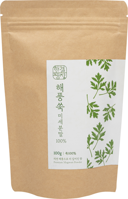 한결농장 해풍쑥 미세분말100% 해풍쑥가루, 1개, 1개입, 100g