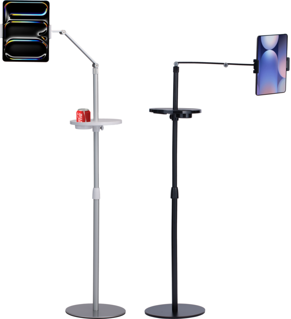 비브 태블릿 거치대 아이패드 갤럭시탭 이북, 실버, 1개