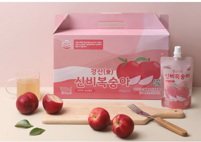 [달달보네하우스] 복숭아주스 신비복숭아 과일음료100ml (신비복숭아로만 만든~), 12개, 100ml