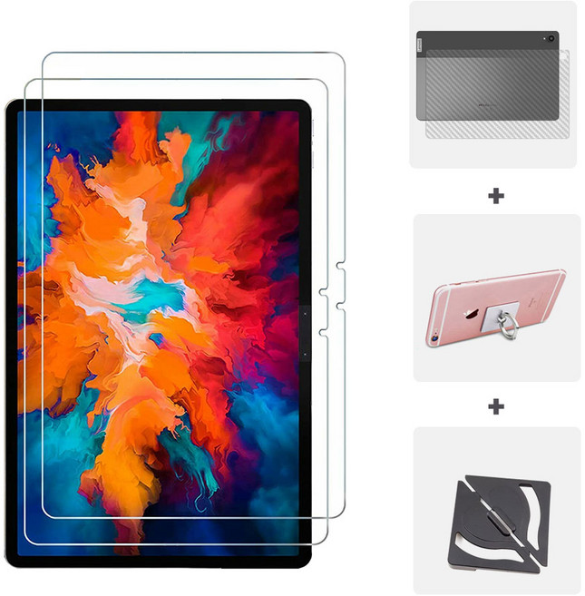 레노버 샤오신패드 태블릿 P11프로 P11프로2021 공용 액정보호필름 호환 강화유리 J706 J716, 후면쉴드+스마트링+부착틀, 04. 액정보호필름 (지문방지) 1+1=2매, 1개