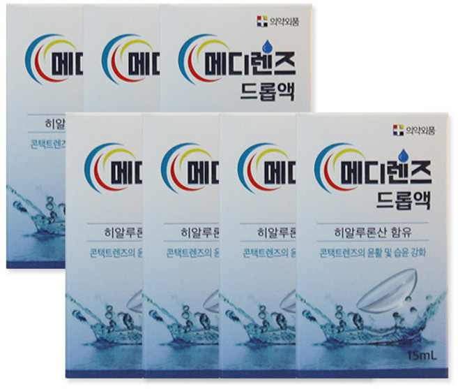 메디렌즈 습윤액 드롭액, 15ml, 7개