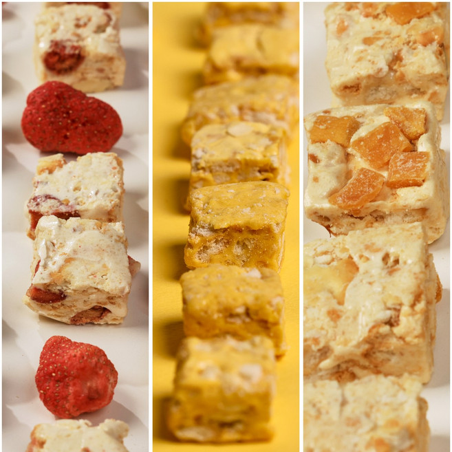 달콤한도깨비 혼합 설화병 동결건조딸기맛 망고맛 단호박맛 쫀득한 과자 수제과자 탕비실 간식, 1개, 600g