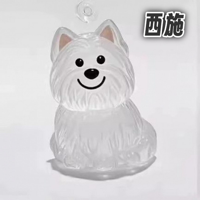狗毛收集器 寵物毛髮收納盒 鑰匙扣吊飾, 1個, 狗毛收集器-西施【一般鑰匙扣環】, 西施