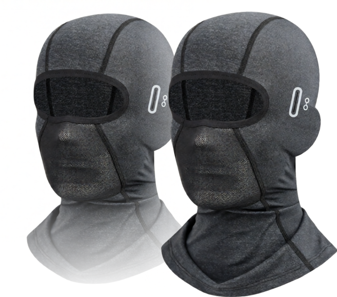 옴타몰 5세대 1+1 99% 자외선차단 쿨 냉감 바라클라바 여름 오토바이, 콜드 블랙, 2개