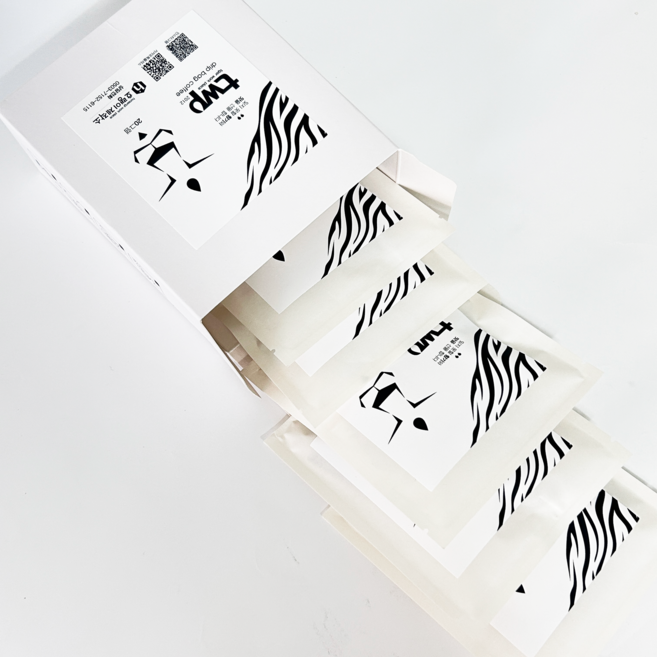 호랭이제작소 호랭이블랜딩 드립백 20g 5개입 대용량 브라운슈가 단맛 고소한 향 - 선물 박스 포장, 1개