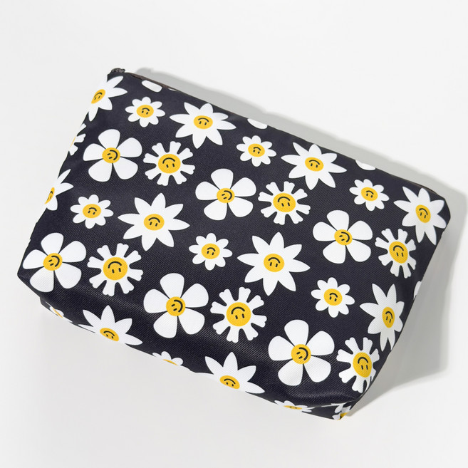 에버피크 블랙 스마일데이지 화장품 여행용 다용도 파우치