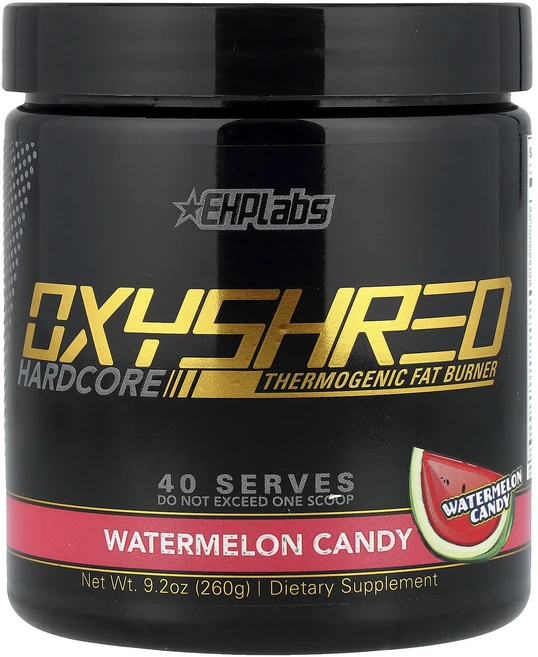 절실히 몸관리가필요한시기 EHPlabs OxyShred 하드코어 발열 지방 연소제 수박 캔디 260g(9.2oz) 프리미엄할인상품입니다, EHPlabsOxyShred하드코어발열지방연소제수박캔디, 260g, 1 - 쿠팡