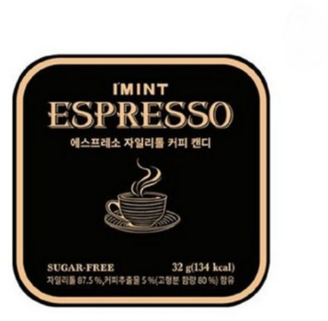 아이민트 에스프레소 자일리톨 커피캔디, 32g, 3개