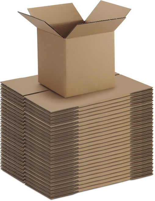 Olivete 튼튼한 택배 박스 특대형 소형 무지색 우체국 이사 포장 박스, 25개, 갈색