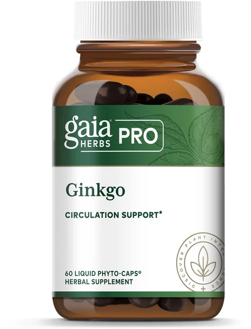 Gaia Herbs 가이아허브 Ginko Biloba 은행 추출물 효능 1430mg, 1개, 60정 - 쿠팡