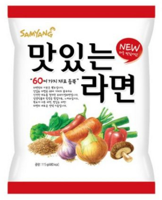 삼양 맛있는 라면 5입 총4, 4개