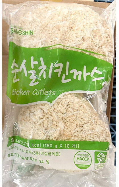 상신 순살치킨까스 180g x10입 업소용 식자재 급식 대용량 냉동, 1개