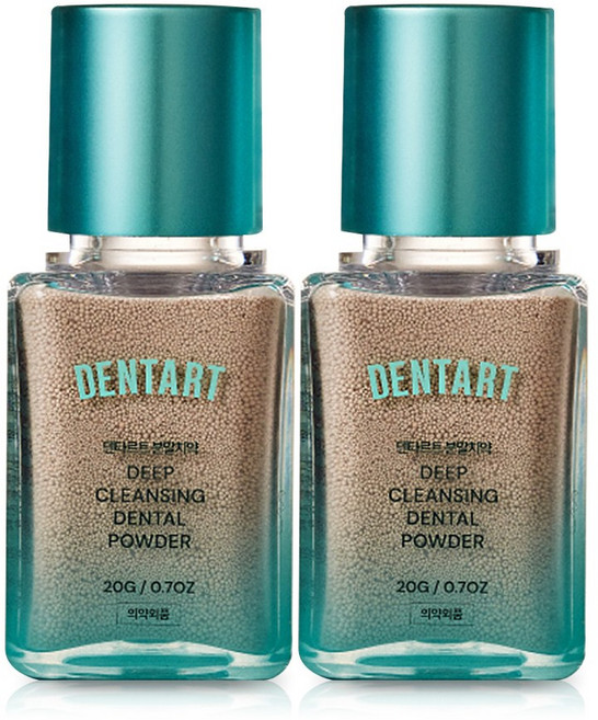 덴타르트 분말 가루치약 충치 치주염 예방 구취 입냄새제거 잇몸염증완화 고체치약, 2개, 20ml