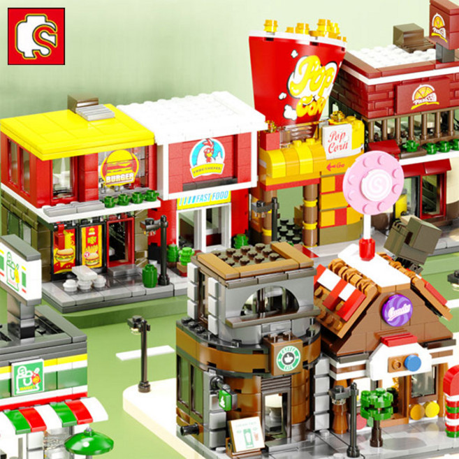 셈보블럭 미니건물 상점블록 블럭놀이 유치원선물 어린이집, 601515 콜라가게, 1개