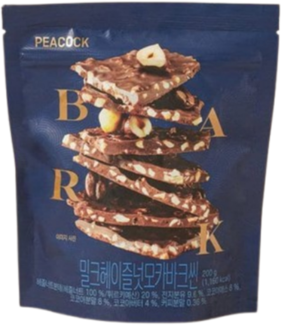 피코크 밀크헤이즐넛모카 바크씬 200g, 1개