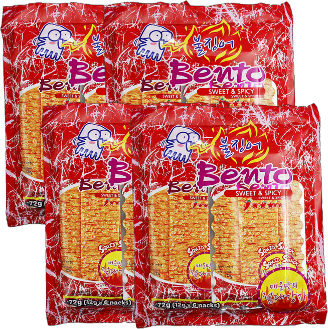 벤토 스위트 앤 스파이시 어포, 72g, 4개