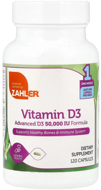 자일러 비타민D3 1250mcg(50000IU) 캡슐 120정, 1개 - 쿠팡