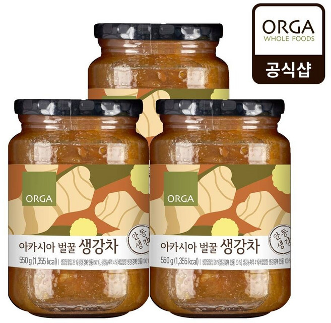 올가 꿀 생강차 (550g X 3병), 3개