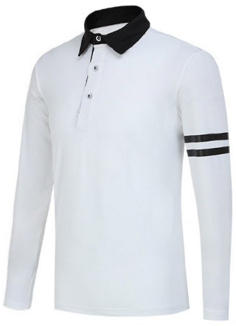 마스터베어 남성 스트래치 카라넥 골프 긴팔 티셔츠 MB903