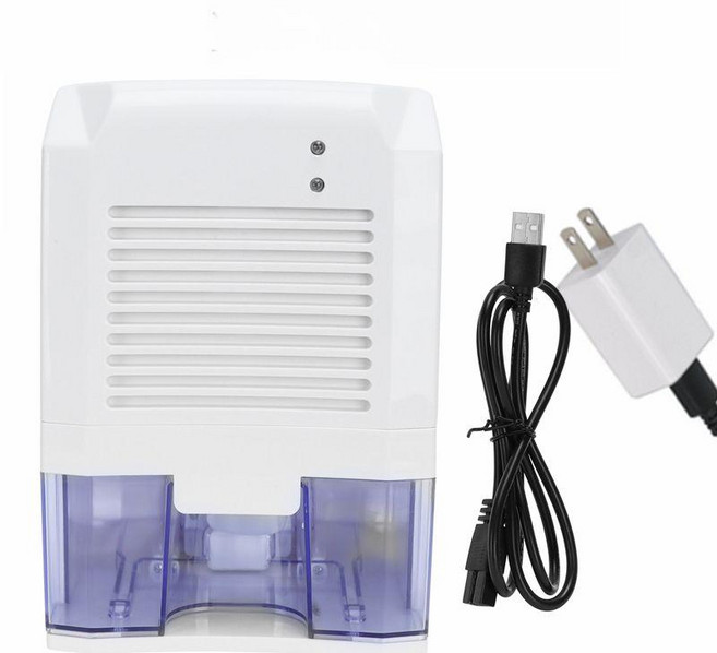 송프리 미니제습기 저소음 가성비좋은 제습기, 화이트 충전기 + USB 케이블