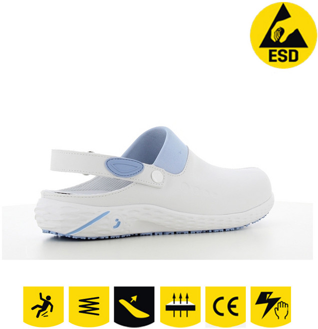 세이프티조거 제전 방진화 클린룸 정전기 방지 크린룸 슬리퍼 제전화
