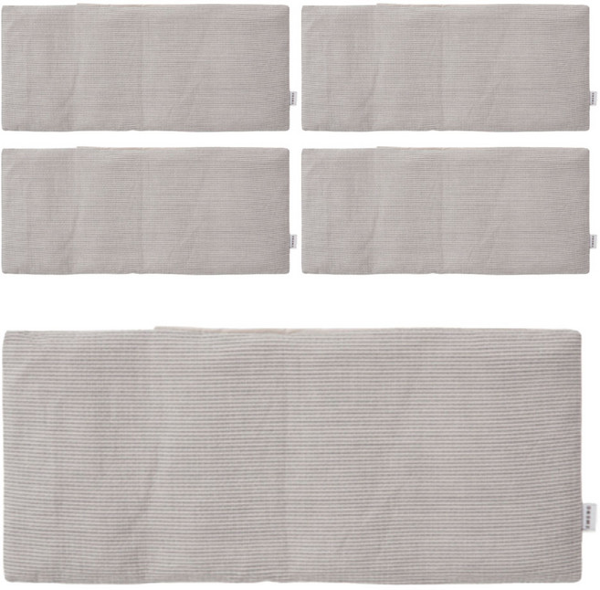 이몽 가슴안정 좁쌀베개 4구획, 그레이, 5개