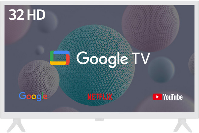 와우피프티 LED UHD FHD HD 스탠드형 TV LG패널이용, 고객직접설치, 32HD 스마트TV_화이트색상, 81cm(32인치)