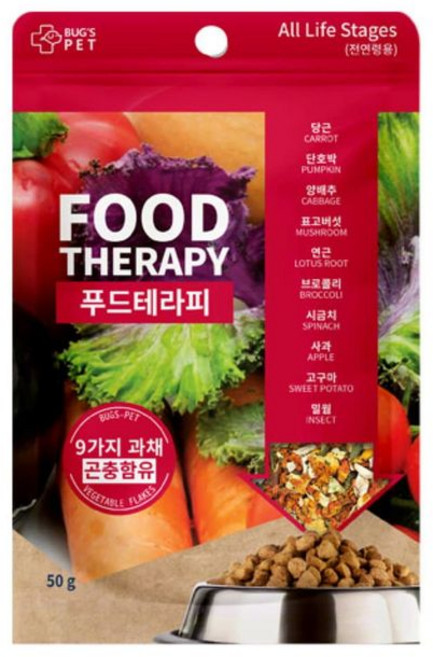 벅스펫 푸드테라피 50g 강아지간식 애견간식 강아지껌 애견껌 연어껌 개껌 고구마간식+동아상사Shop, 1