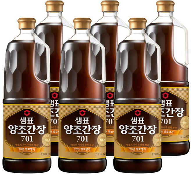 샘표 양조간장 701 1.7LX6개입 BOX(23.10.19까지), 1.7L, 6개