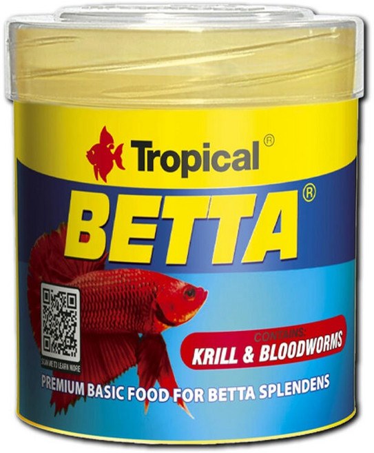 鬥魚飼料 含豐年蝦血蟲 熱帶魚小型魚適用, 50ml, 1瓶