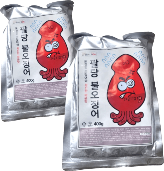 팔당 불오징어 볶음 매운맛 캠핑요리, 기본, 400g, 2팩, 1개