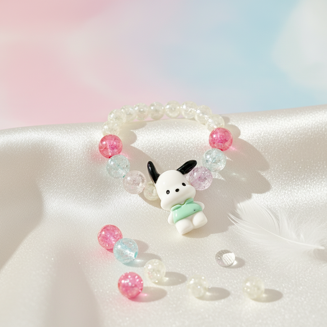 메르시봉봉 어린이 산리오 팔찌 악세사리 포차코