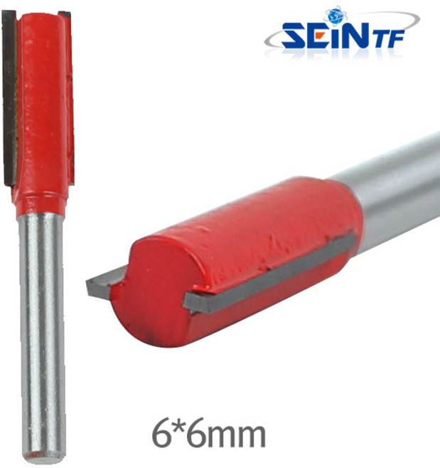 세인티에프 트리머비트 6mm 평비트 루터날 루터비트 목공 드릴, 1개