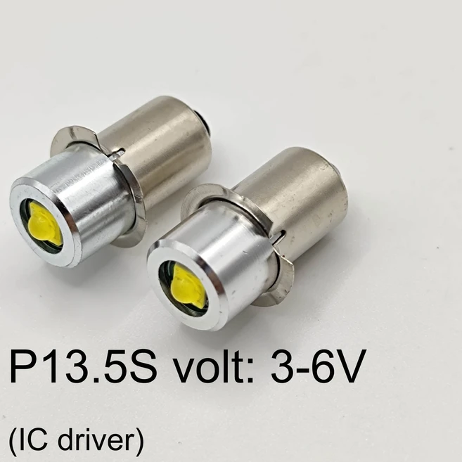 P13.5S P13 5S E10 3W 3V 4.5V 6V 18V LED 램프 전구 손전등 교체 전구 토치 비상 전구 작업 CD 셀, 03 1PCS Lot, 01 P13.5S 3W (3-6V)